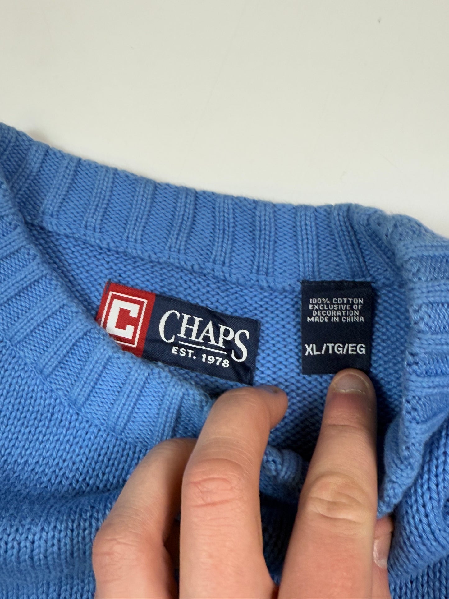 Vintage Chaps knit sweater (XL)