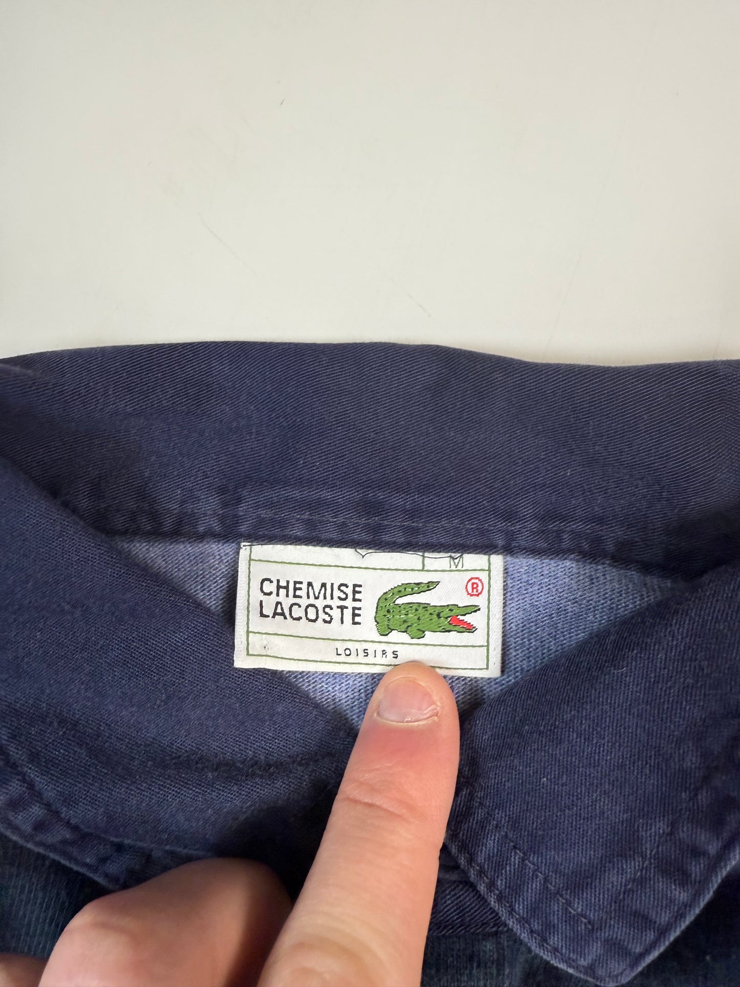 Vintage Lacoste striped rugby polo (M)