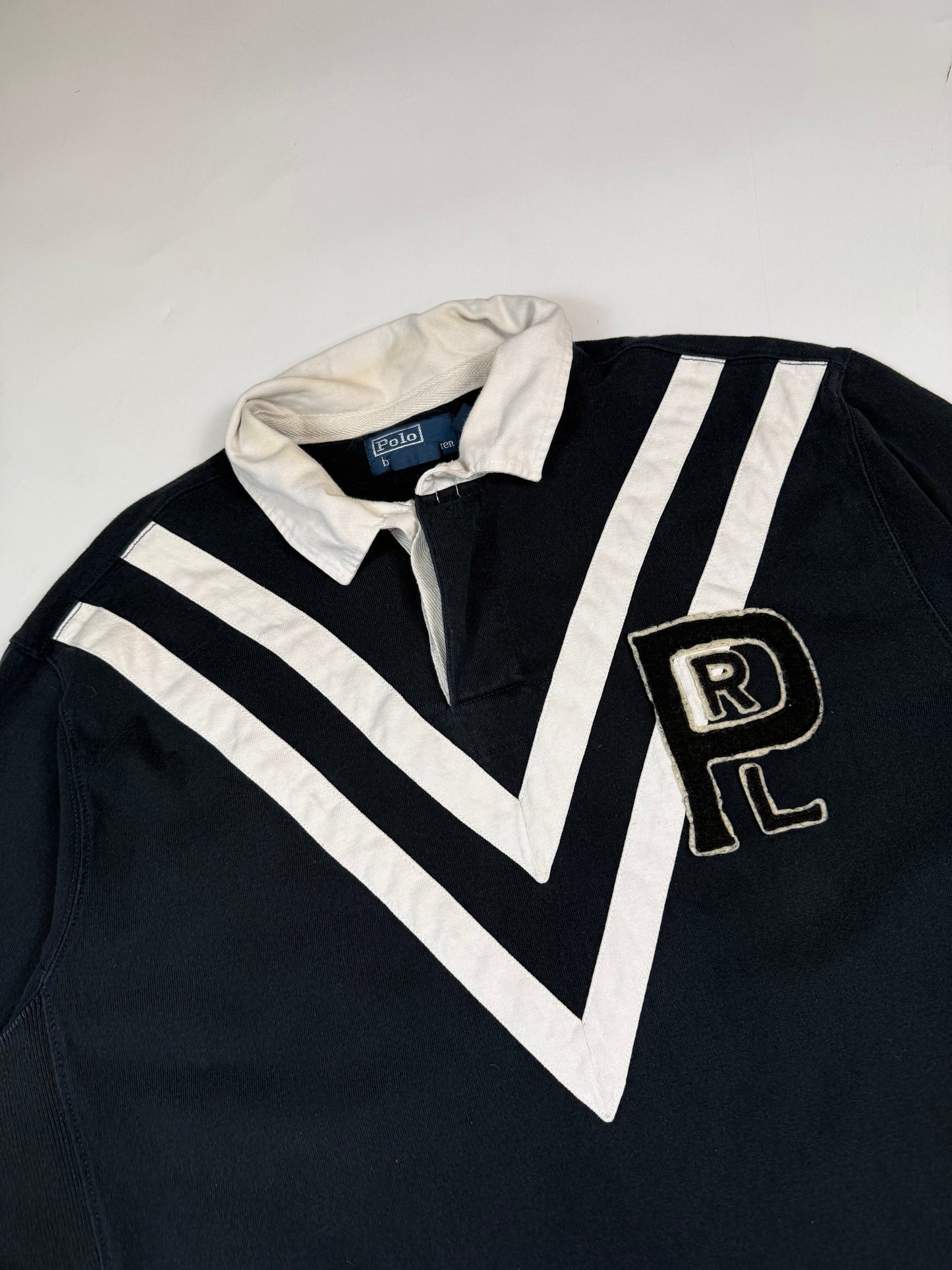 Vintage 90s Polo Ralph Lauren l/s rugby polo shirt (XXL)