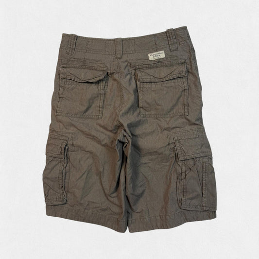 Abercrombie & Fitch pinstripe baggy cargo shorts (W30)