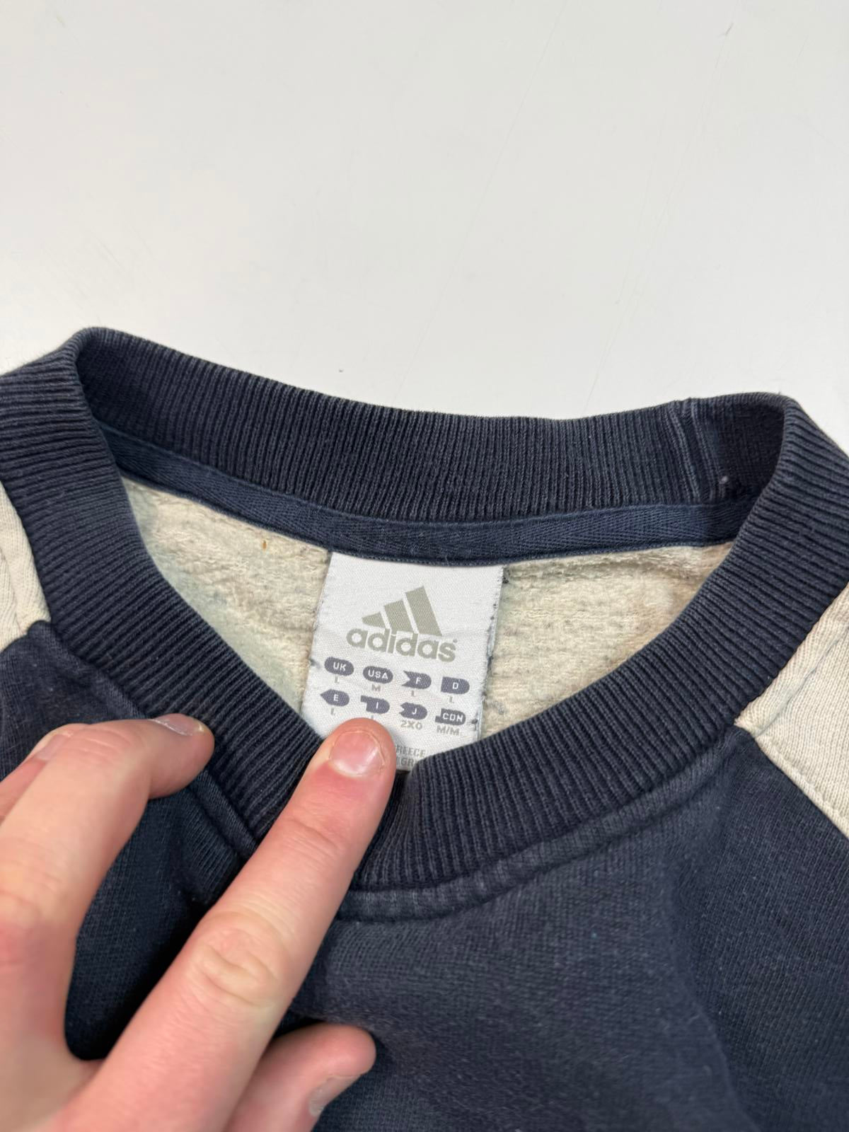 Vintage Adidas spell out sweatshirt (L)