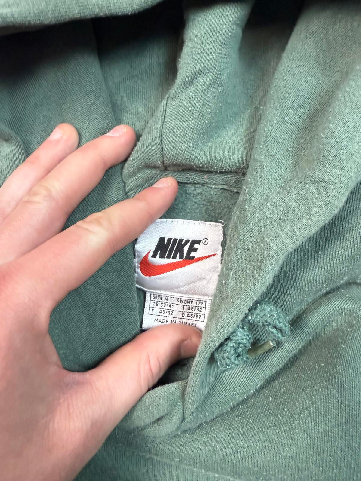 Vintage 90s Nike mini swoosh hoodie (M)
