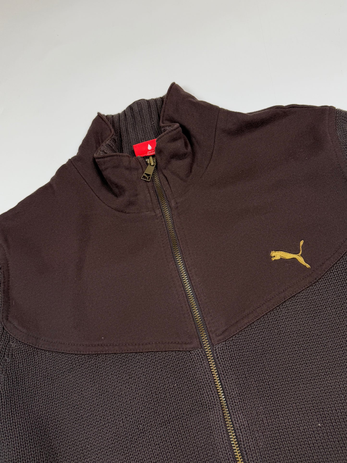 Puma full zip knit sweater (L)