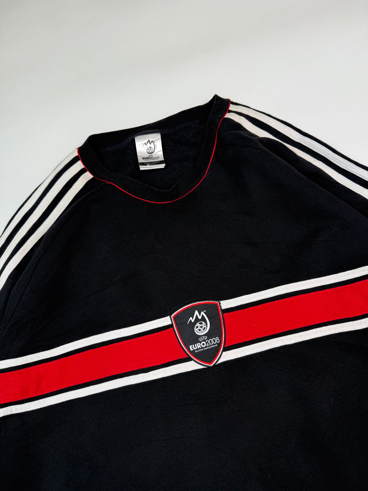 Vintage Adidas Euro 2008 centre logo sweatshirt (XXL)