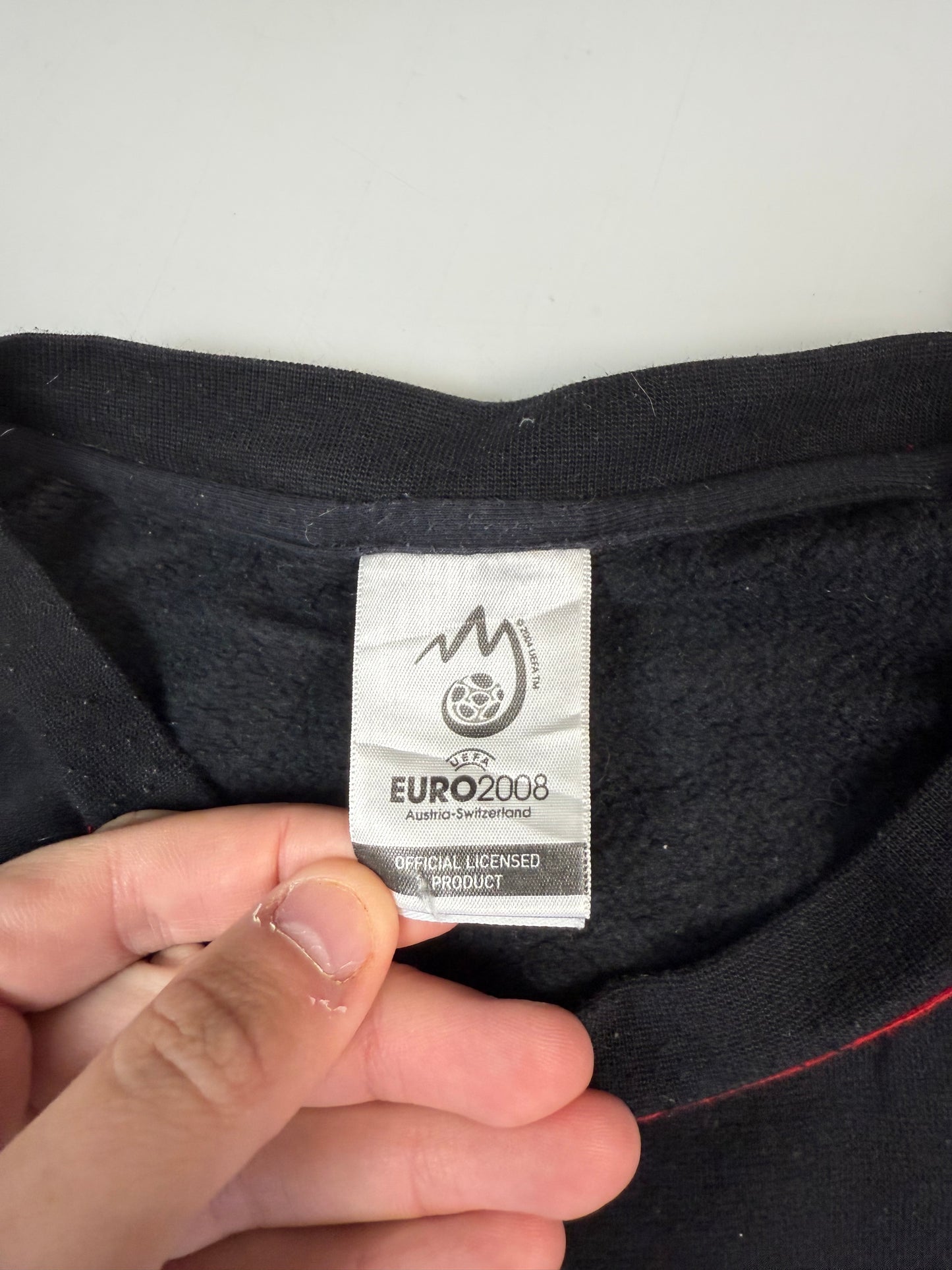 Vintage Adidas Euro 2008 centre logo sweatshirt (XXL)