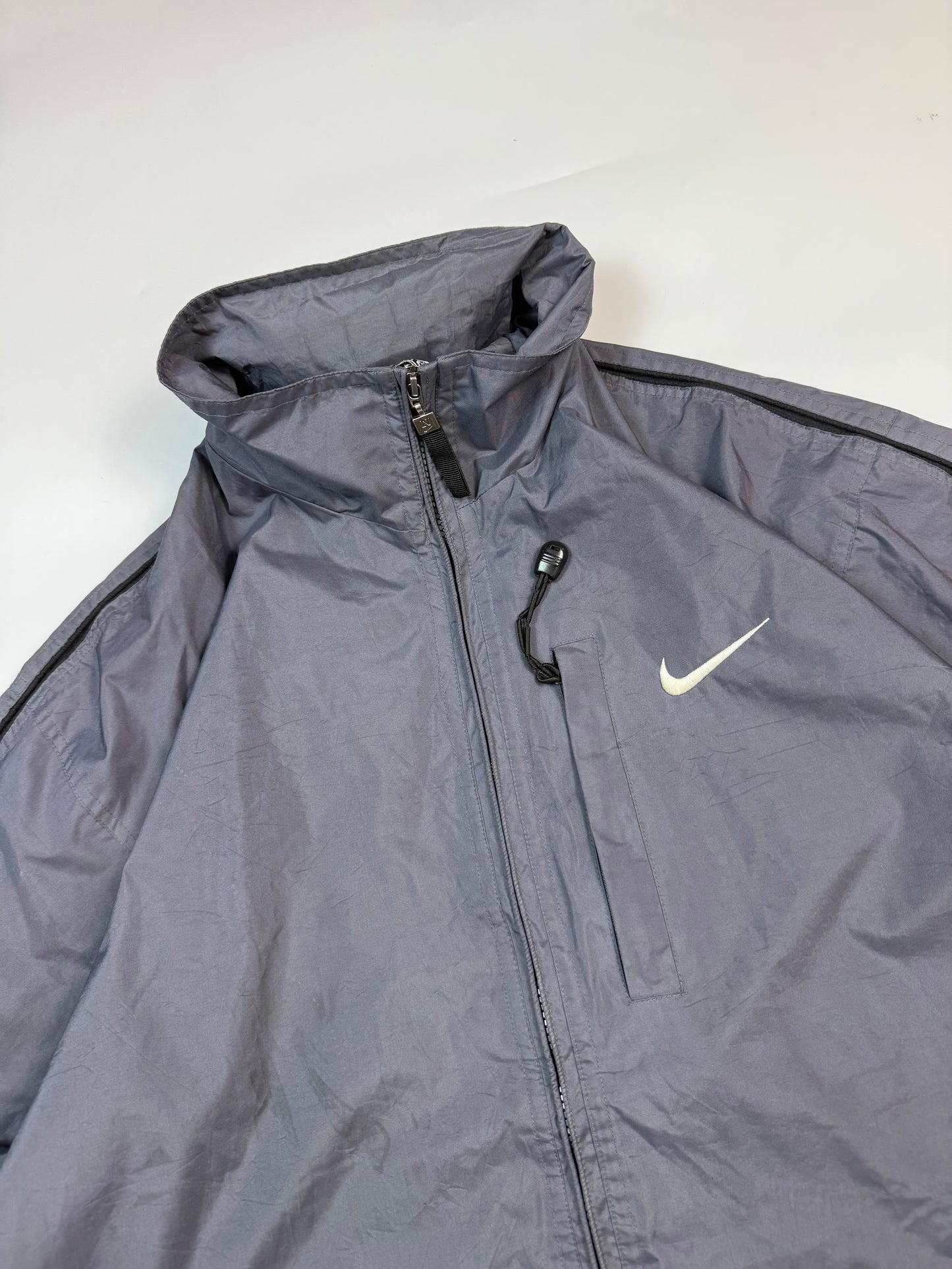 Vintage 90s Nike big swoosh rain jacket (L)