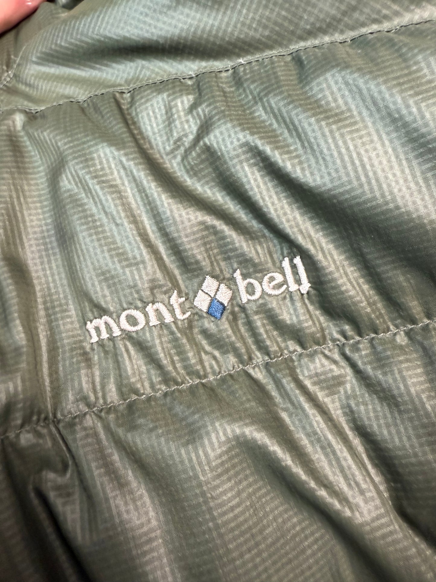 Mont Bell hooded puffer down jacket (L)