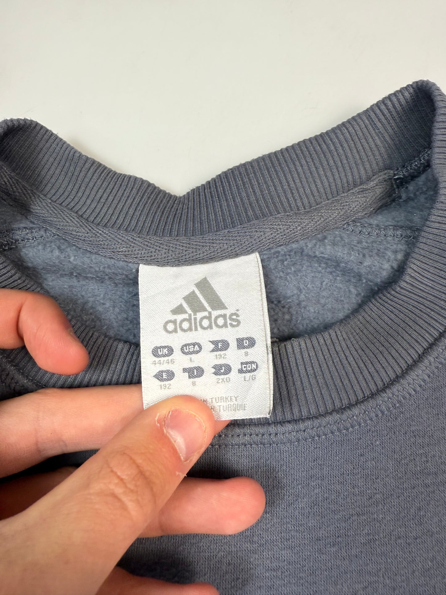Vintage Adidas spell out sweatshirt (L)