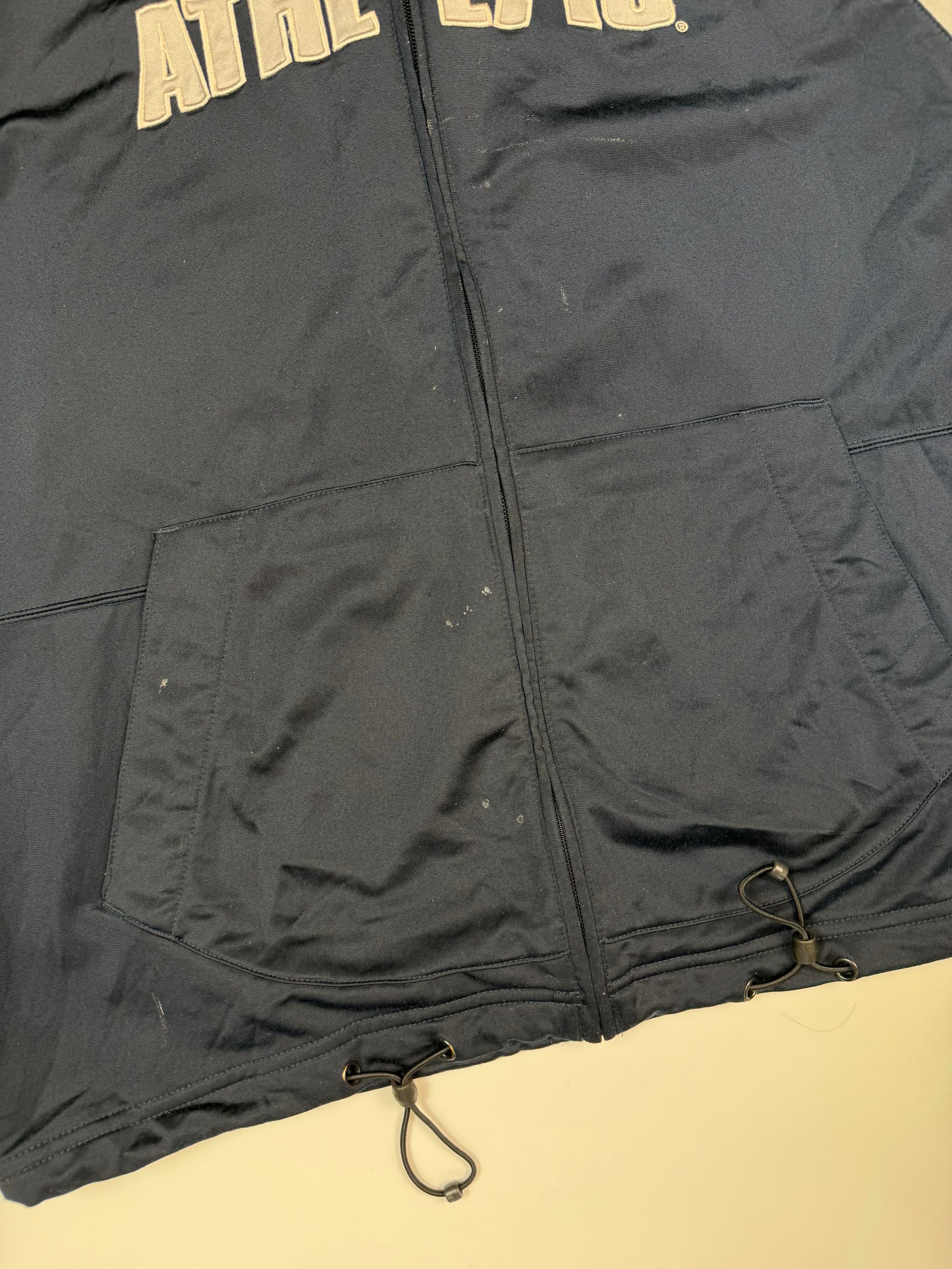 Vintage Nike athletic spell out track jacket (XL)