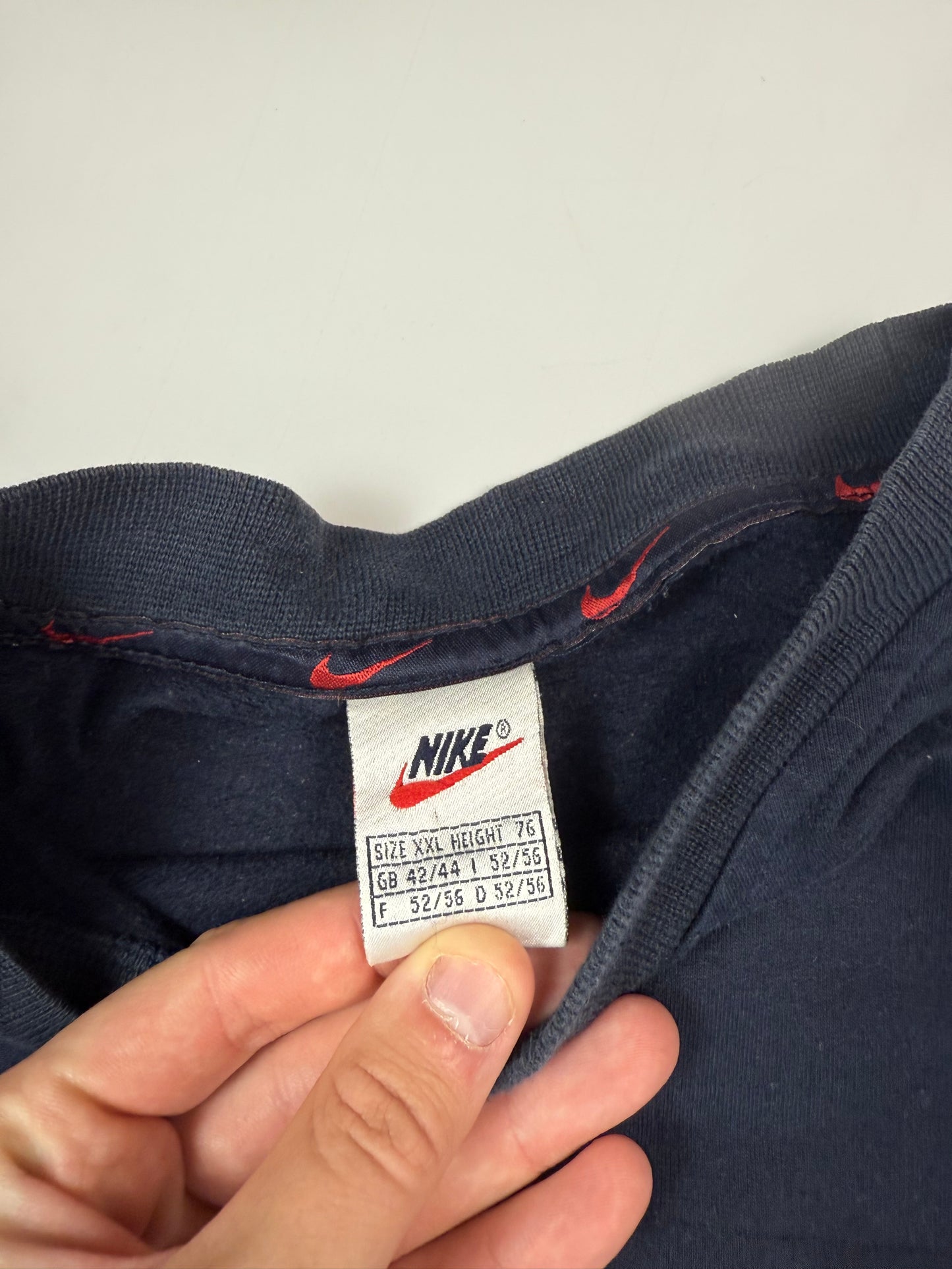 Vintage 90s Nike mini swoosh sweatshirt (XXL)