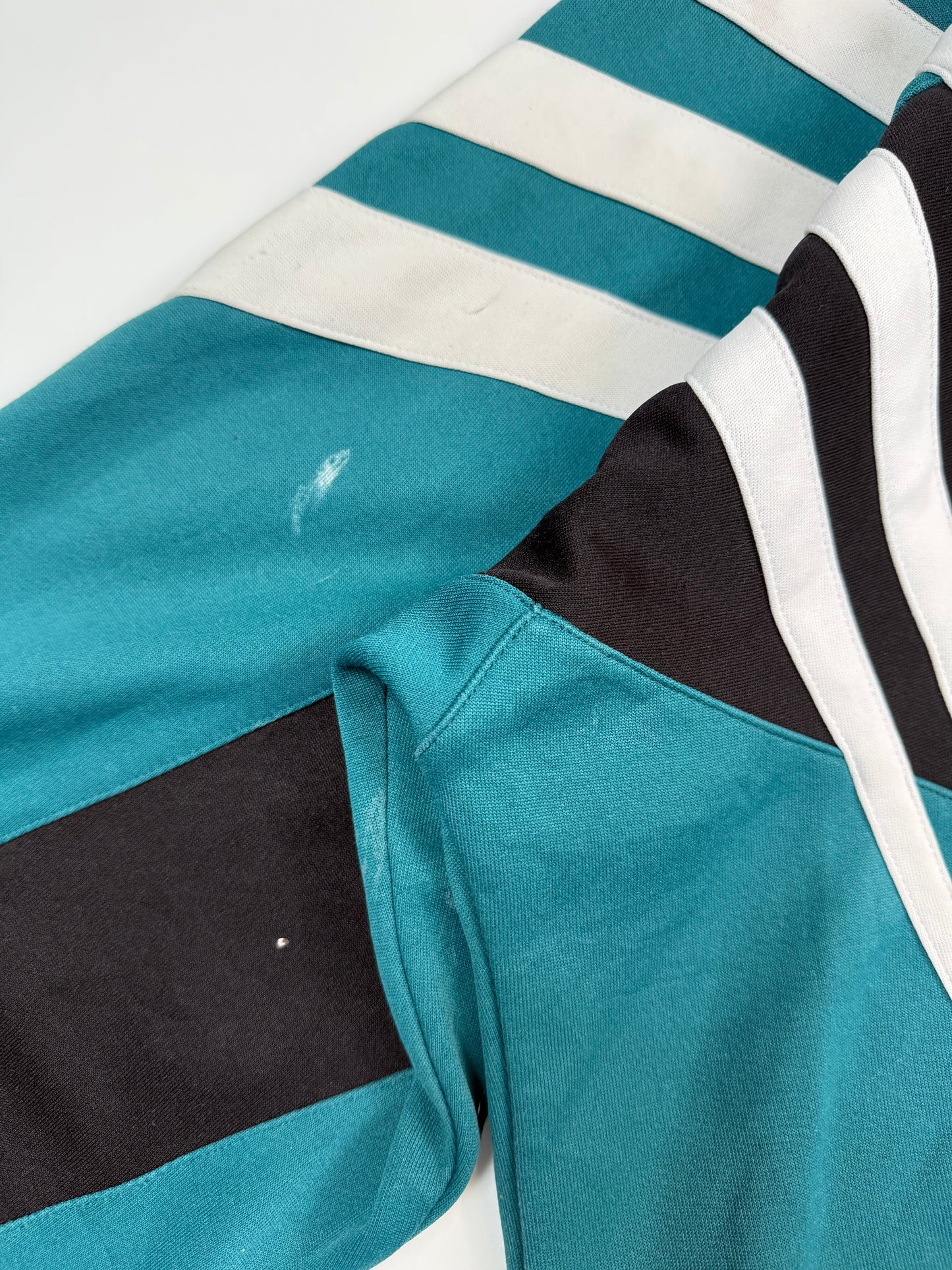 Vintage 90s Adidas colour block track jacket (XL)