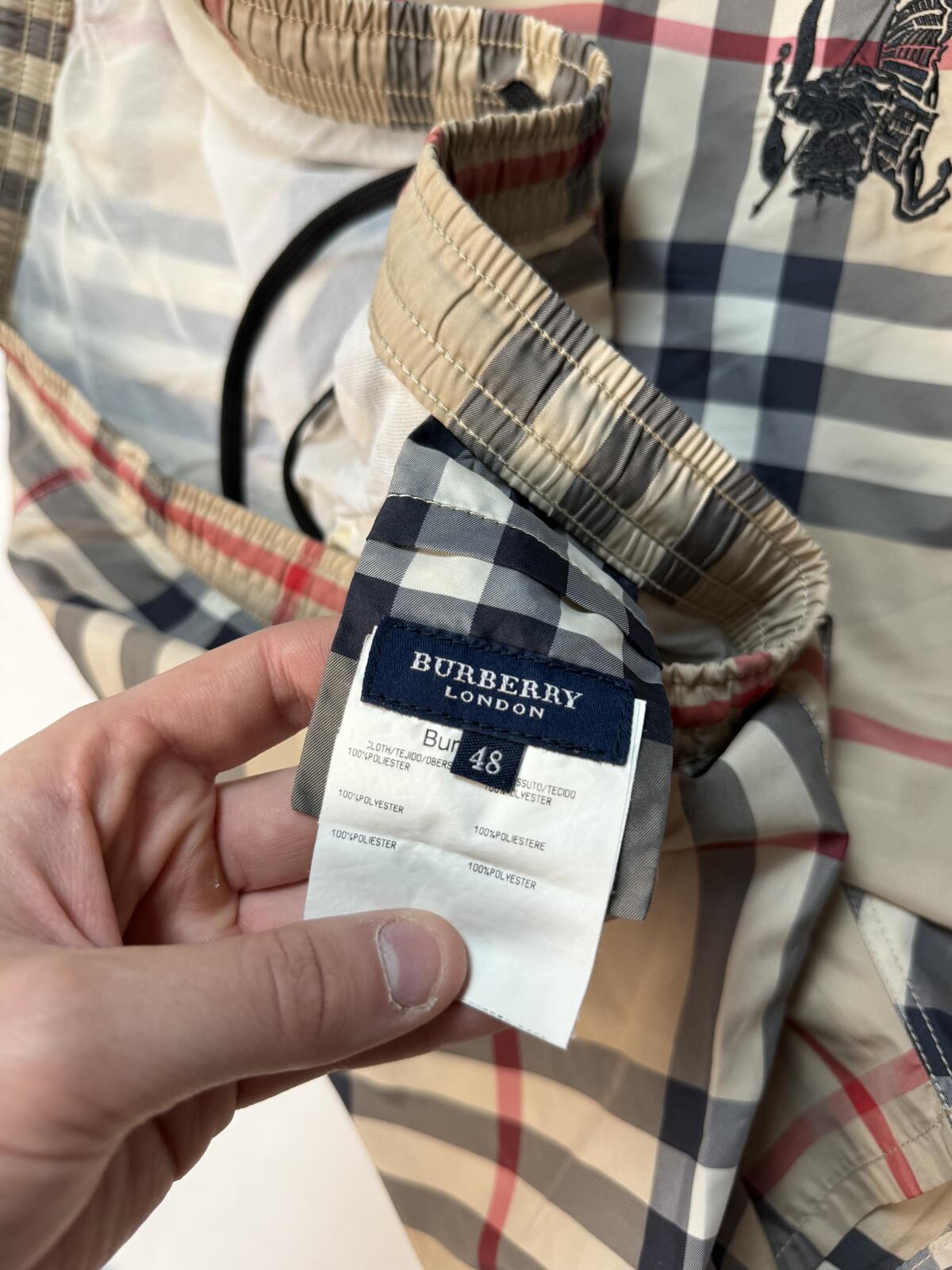 Burberry nova check swim shorts (XL)