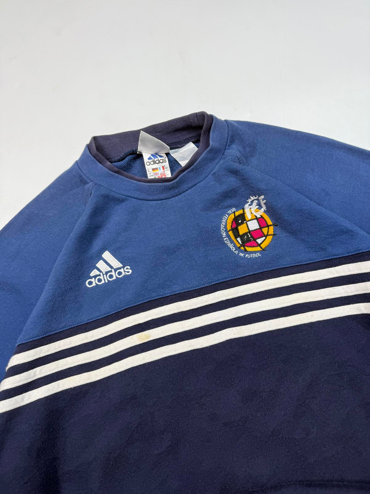 Vintage Spain 1998-00 Adidas football sweatshirt (L)