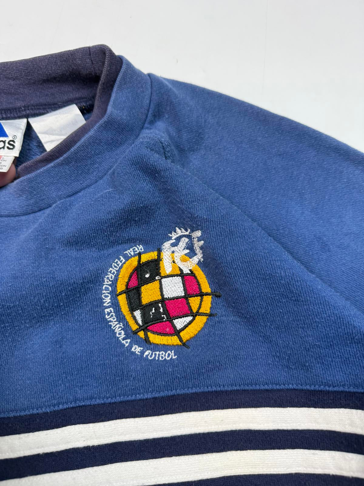 Vintage Spain 1998-00 Adidas football sweatshirt (L)