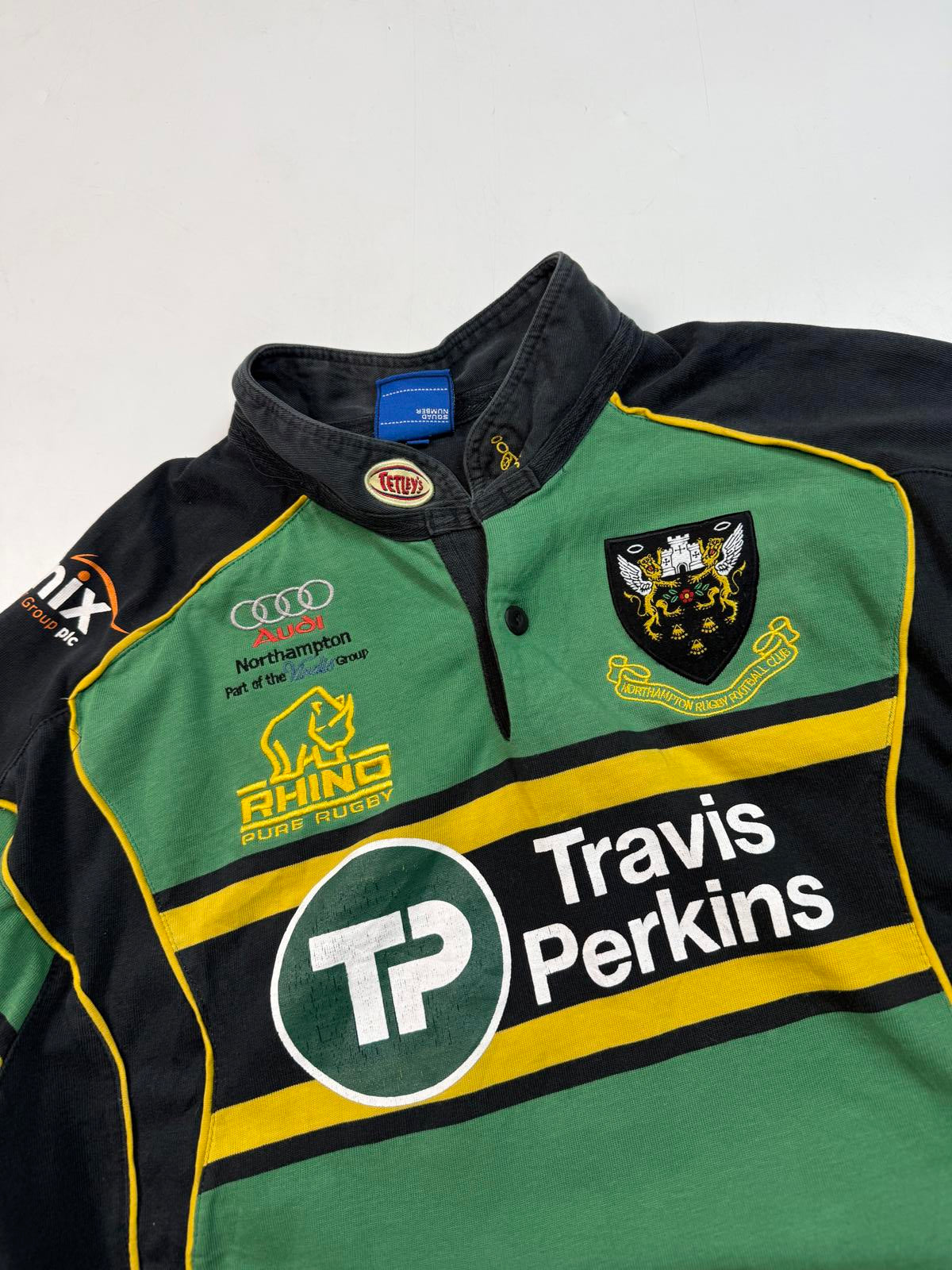 Vintage Northampton Saints 2008/09 Rhino rugby shirt (M)