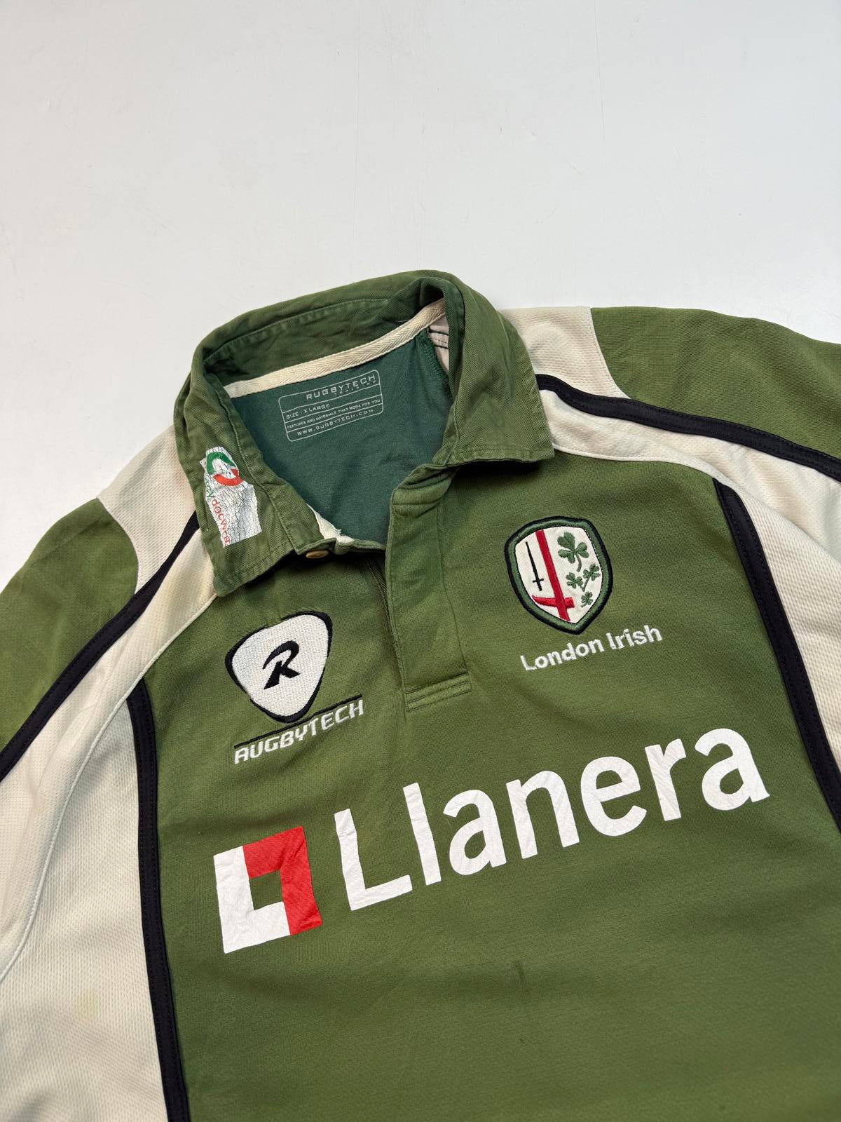 Vintage London Irish 2007/08 rugbytech rugby shirt (XL)