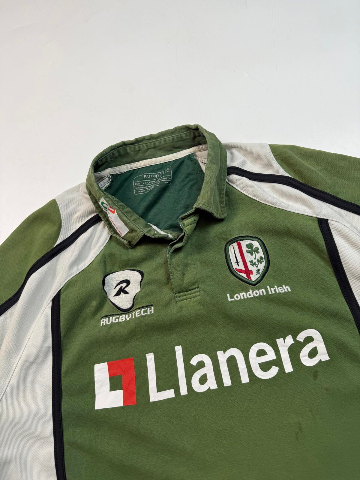 Vintage London Irish 2007/08 rugbytech rugby shirt (XXL)