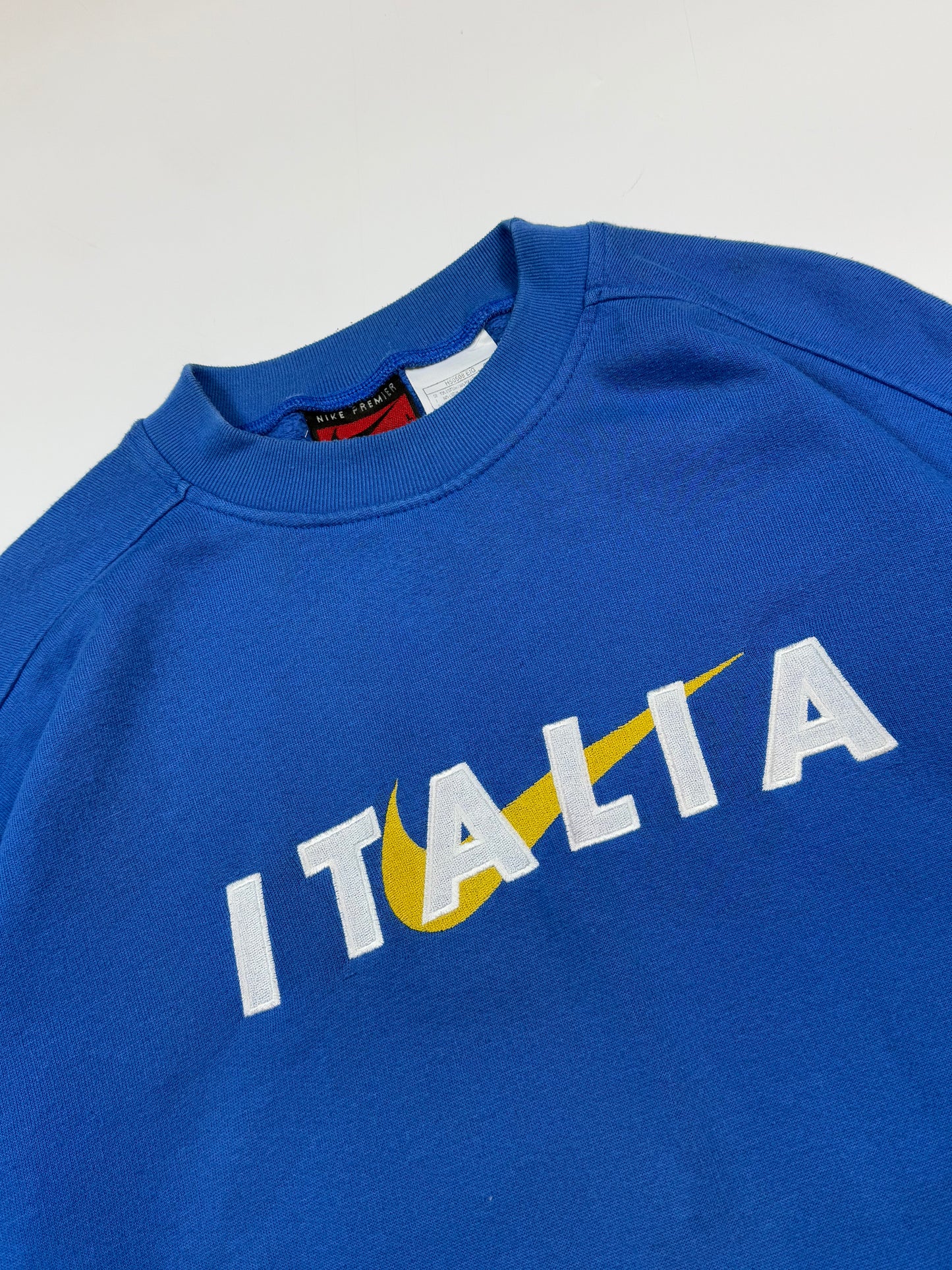 Vintage Italy 1996 Nike spell out football sweatshirt (L)