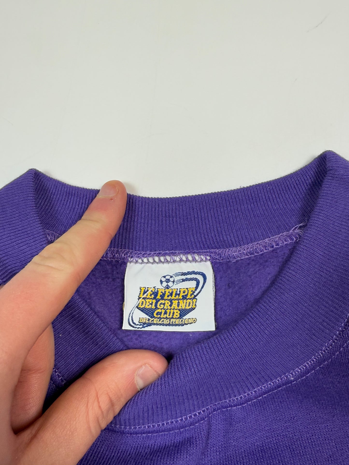 Vintage 1990/91 Fiorentina spell out sweatshirt (L)