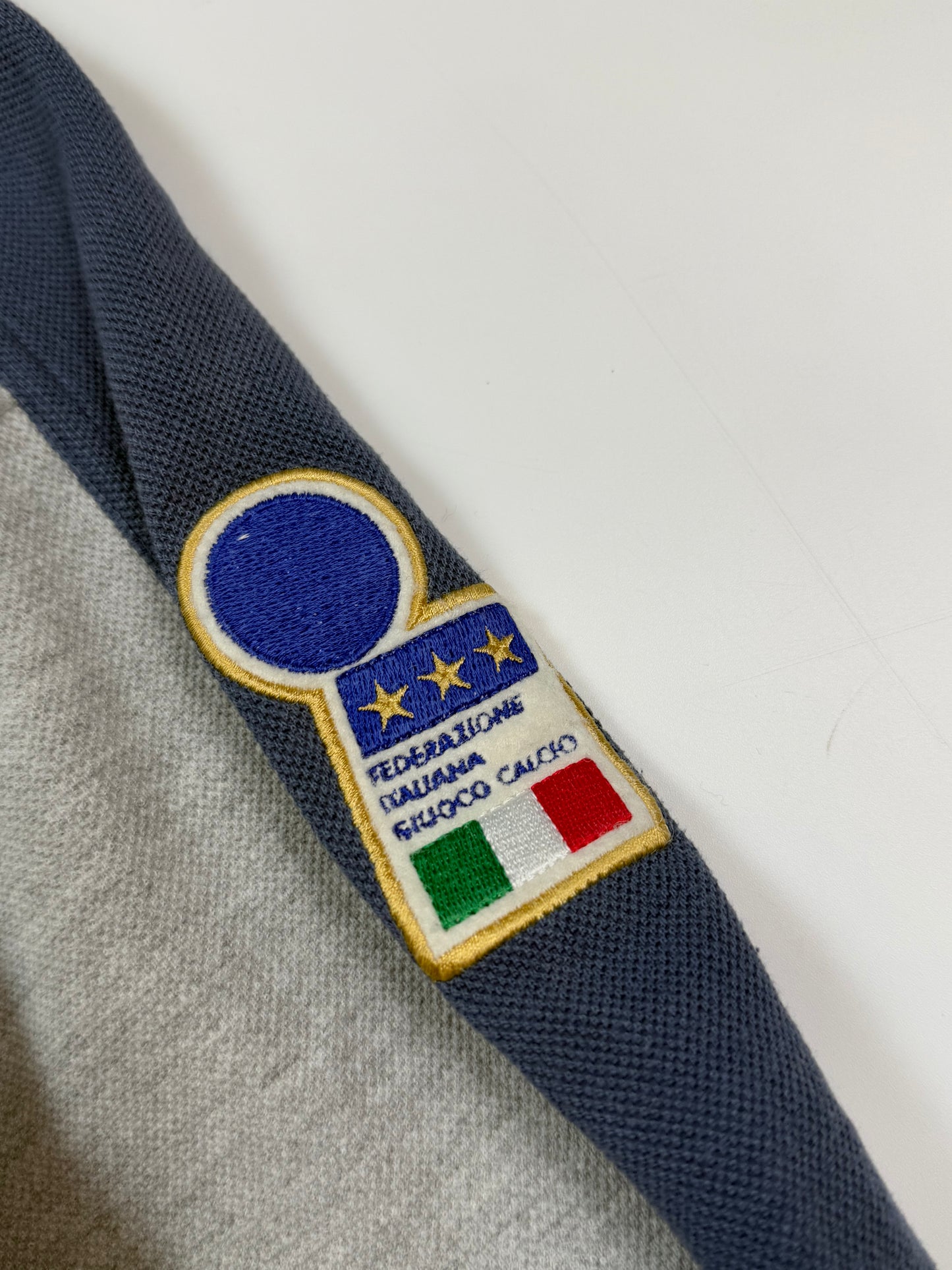 Vintage 90s Italy Nike spell out quarter zip sweatshirt (M)