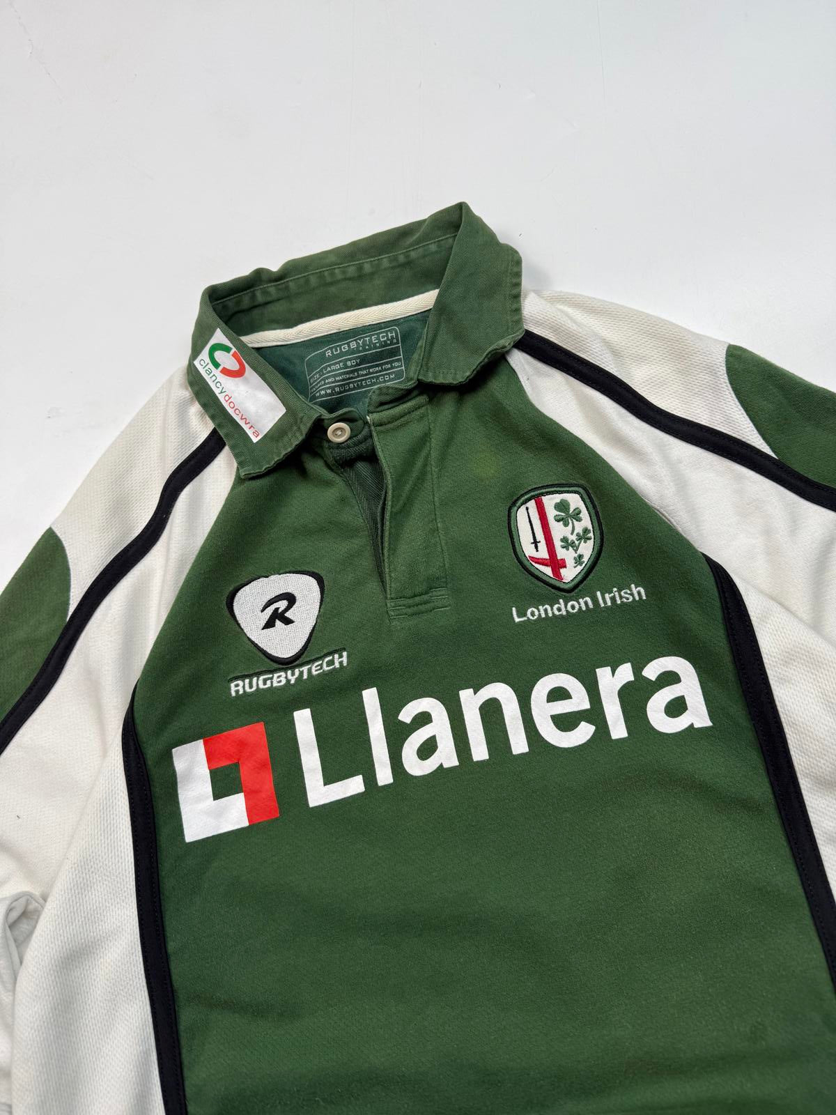 Vintage London Irish 2007/08 rugby union shirt (YL)