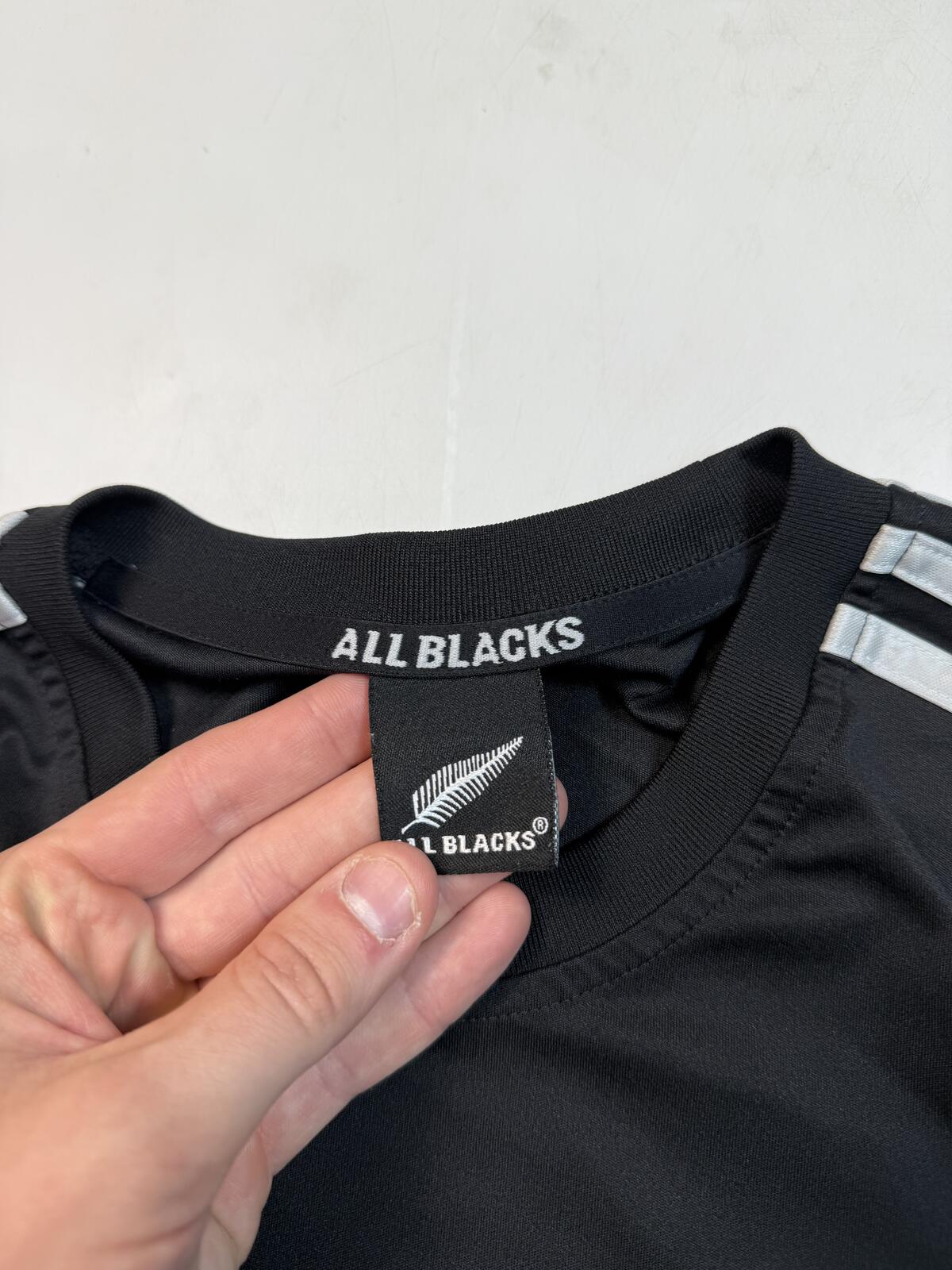 New Zealand all blacks 2014/15 Adidas training rugby shirt (L)