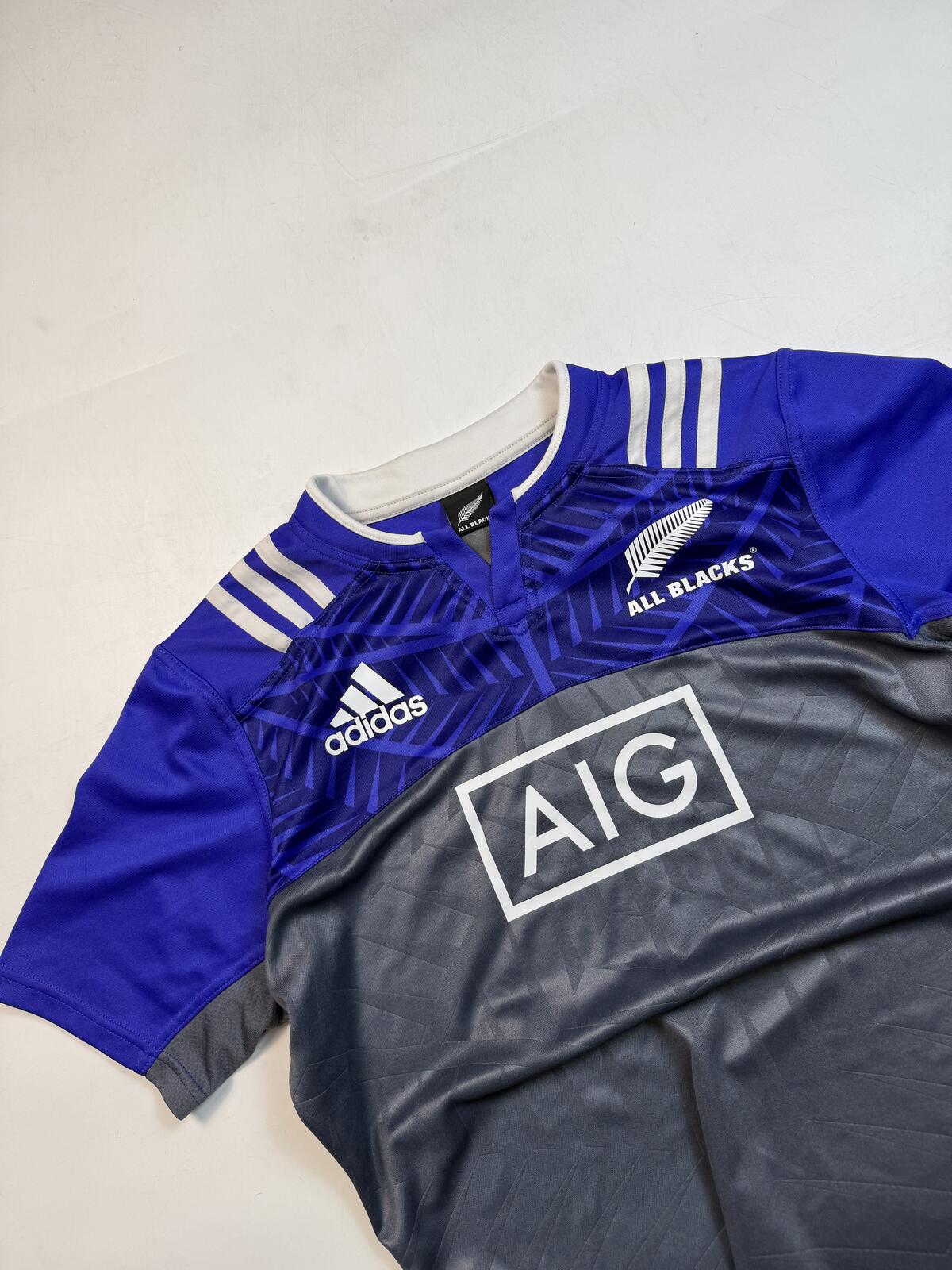 New Zealand all blacks 2016/17 Adidas training rugby shirt (L)