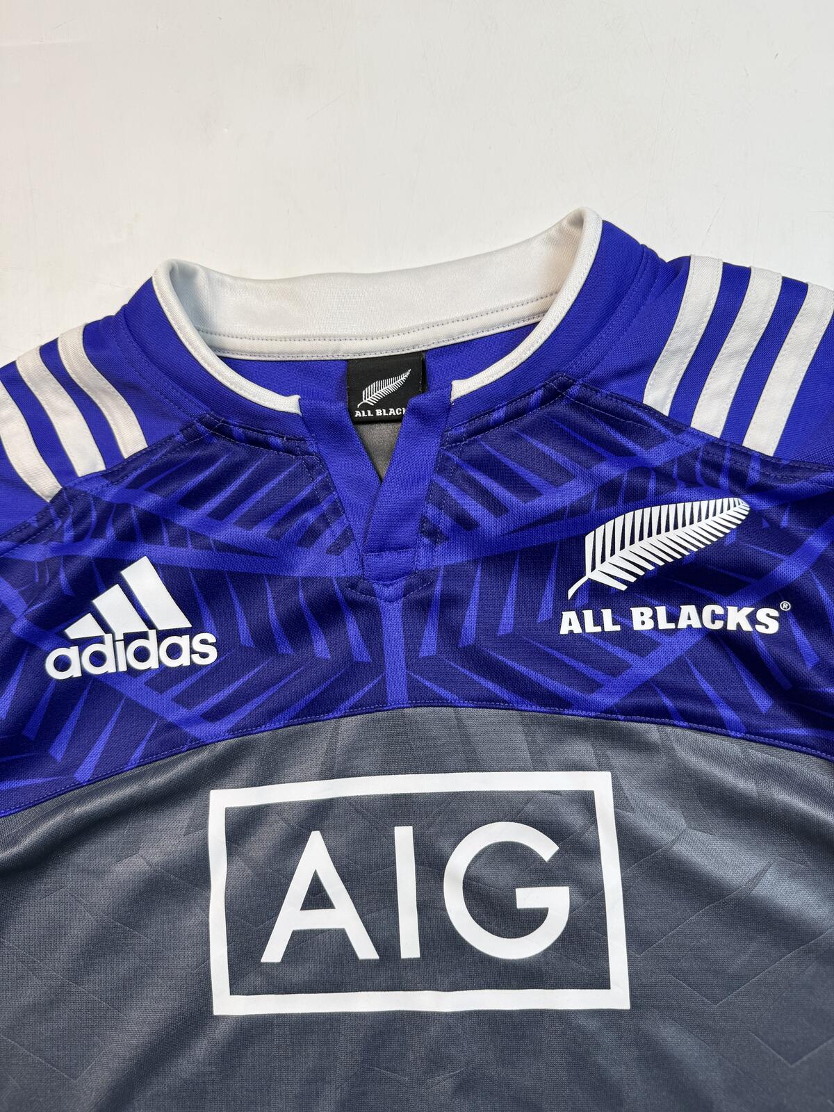 New Zealand all blacks 2016/17 Adidas training rugby shirt (L)
