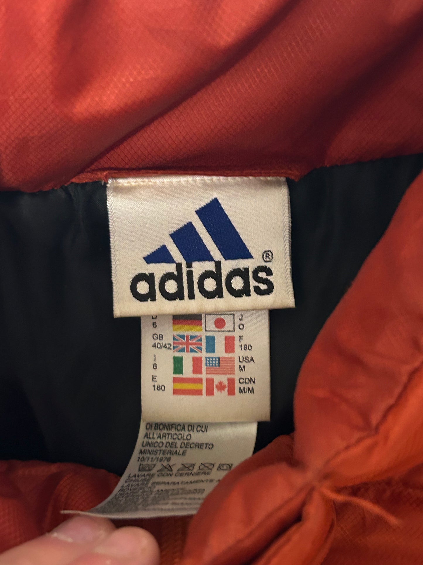 Vintage Adidas puffer gilet jacket (M)