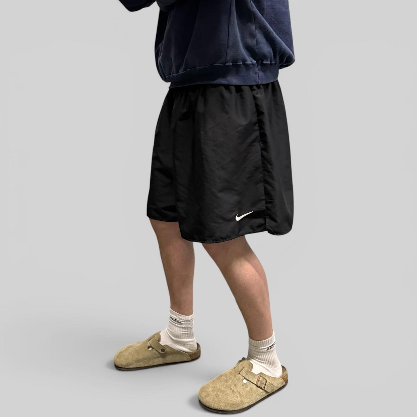 Nike baggy mini swoosh sport shorts (XXL)