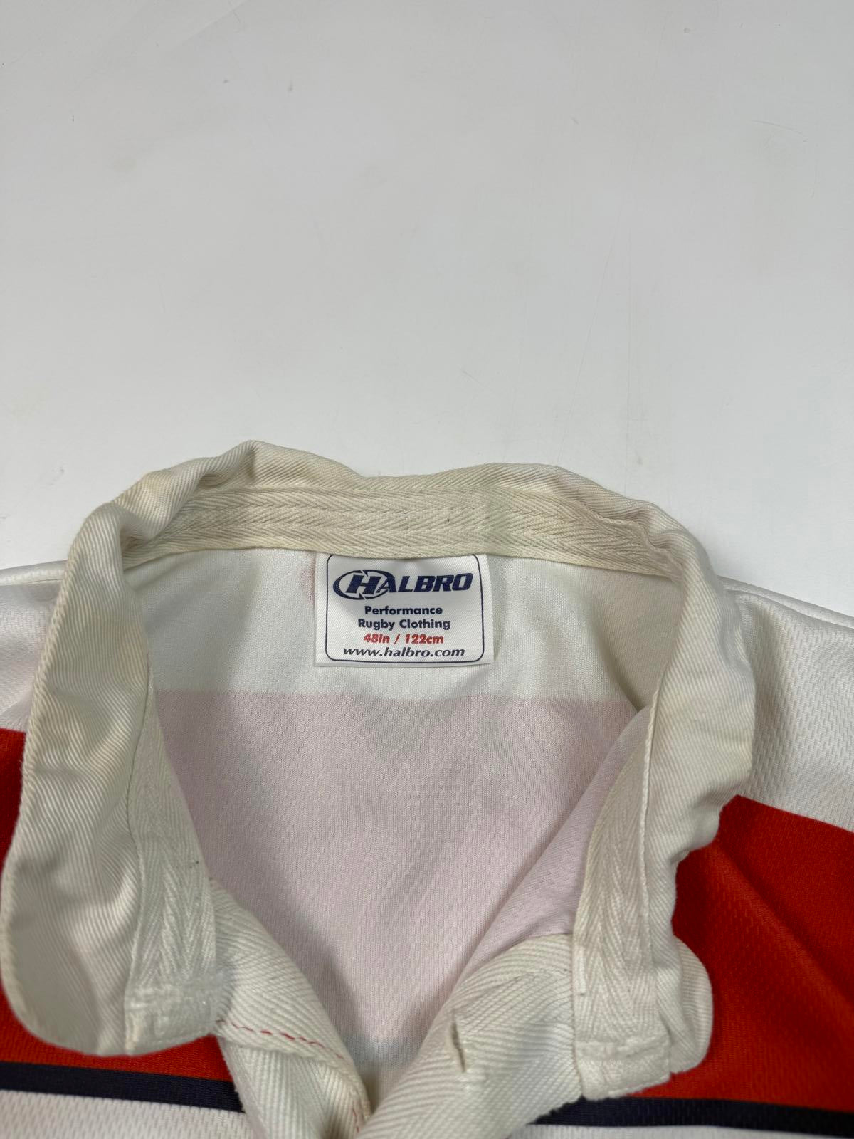Vintage 90s Gloucester Cherry & Whites rugby union shirt (XL)