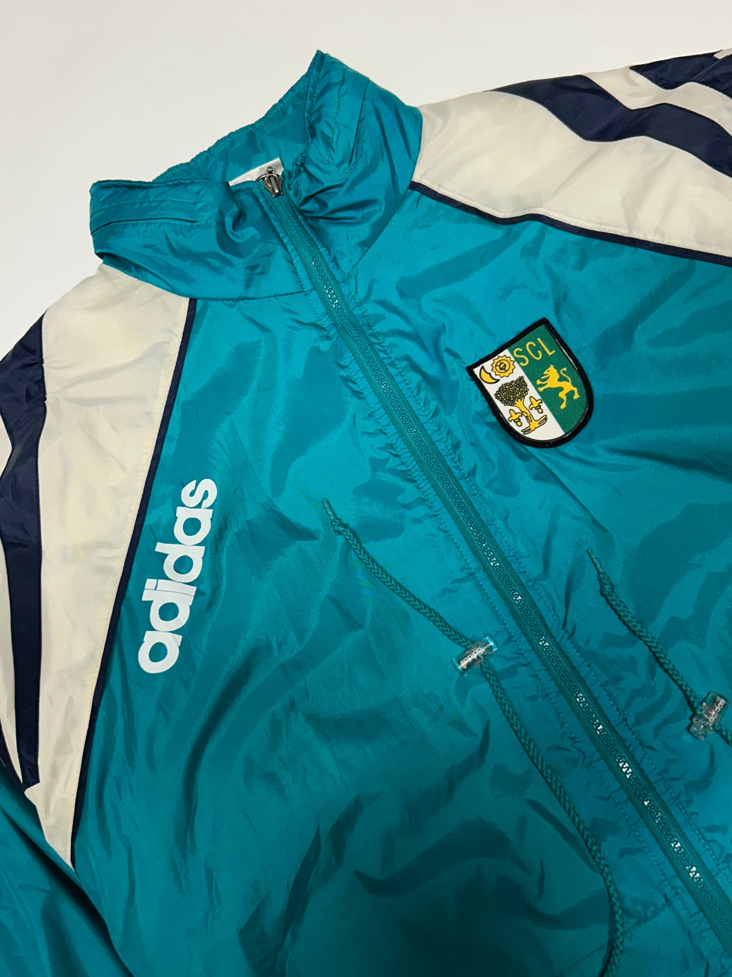 Vintage 90s Adidas football jacket (M)