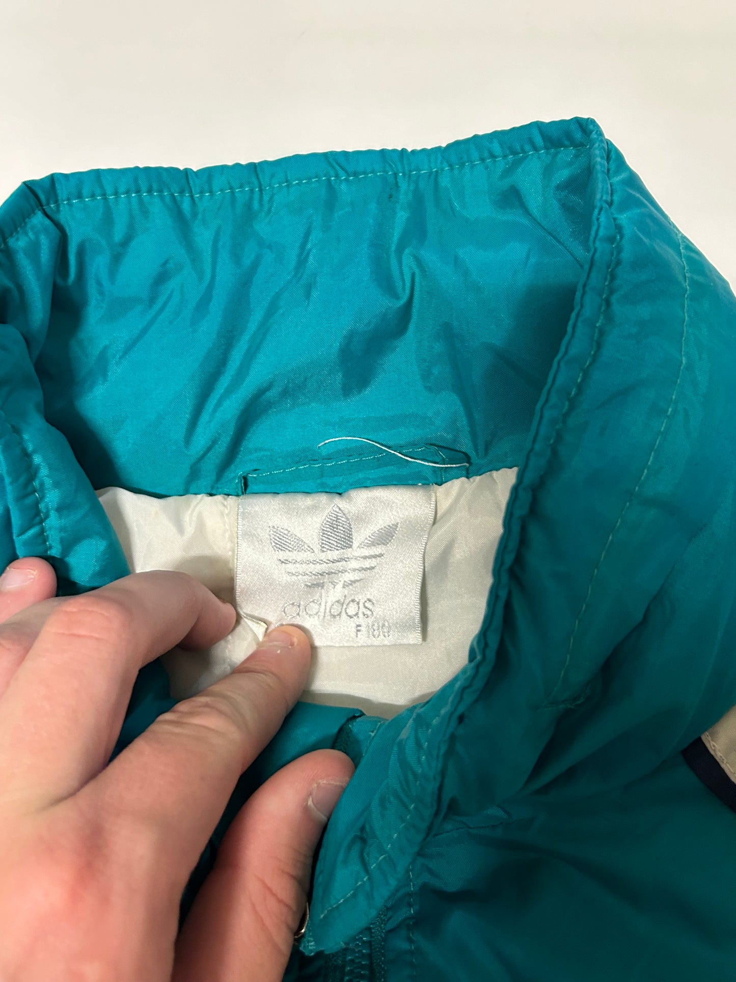 Vintage 90s Adidas football jacket (M)