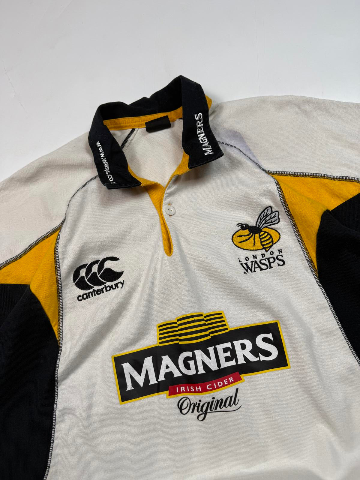 Vintage London Wasps 2007/08 Canterbury rugby shirt (M)