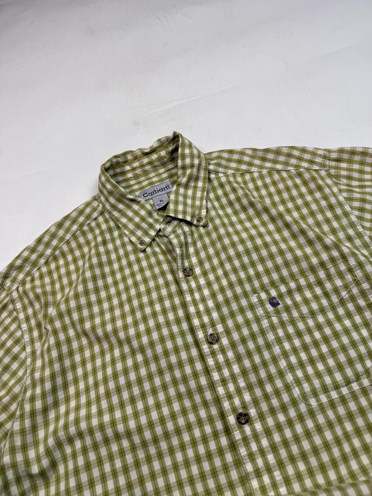 Carhartt checkered short sleeve shirt (XL)