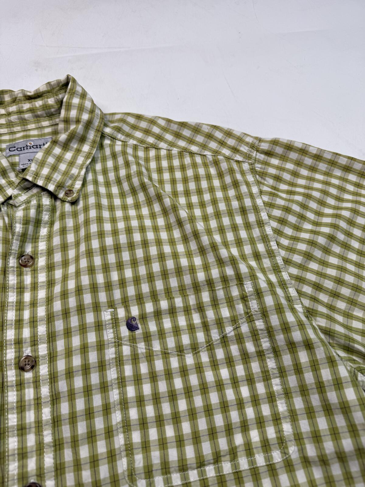 Carhartt checkered short sleeve shirt (XL)