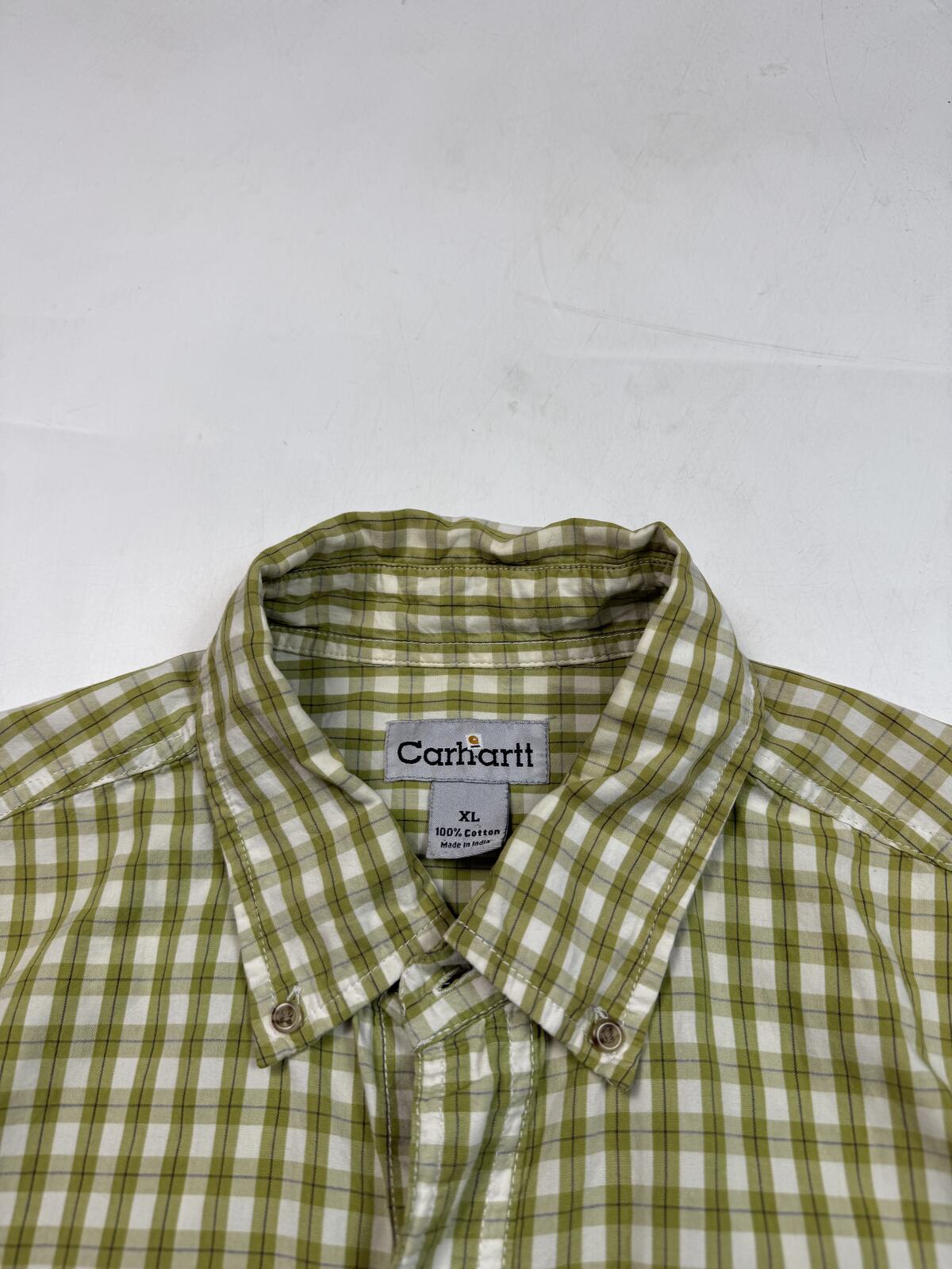 Carhartt checkered short sleeve shirt (XL)