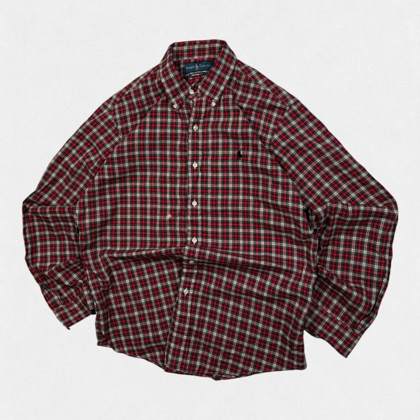 Vintage 90s Polo Ralph Lauren checkered button up shirt (L)