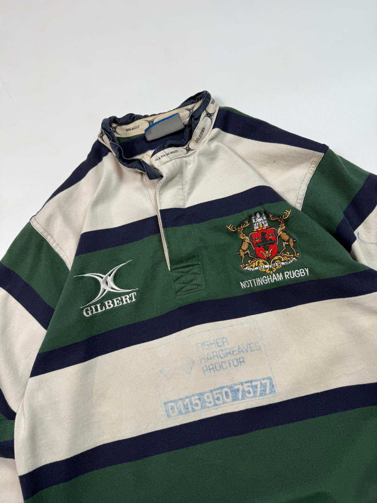 Vintage Nottingham 2007/08 Gilbert rugby union shirt (M)