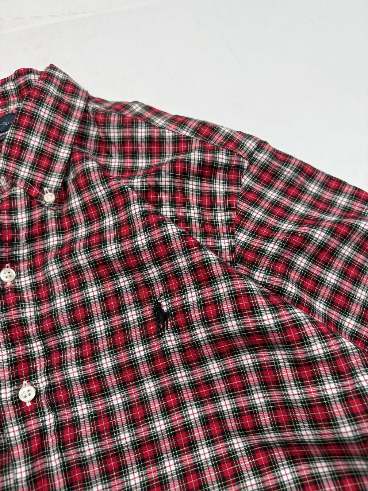 Vintage 90s Polo Ralph Lauren checkered button up shirt (L)