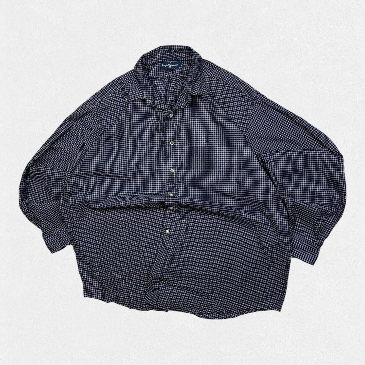 Vintage 90s Polo Ralph Lauren checkered button up shirt (XXL)