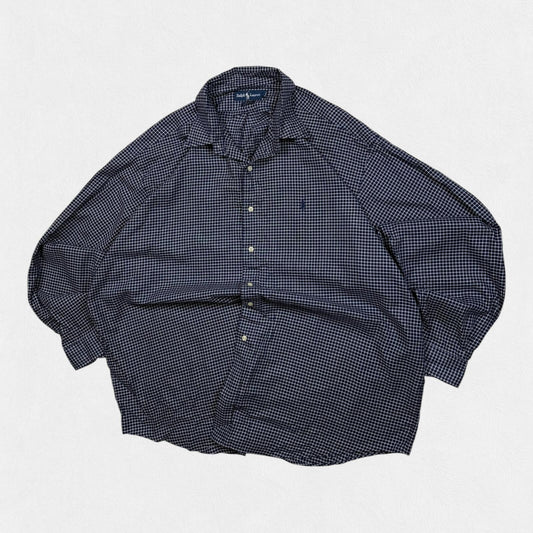 Vintage 90s Polo Ralph Lauren checkered button up shirt (XXL)