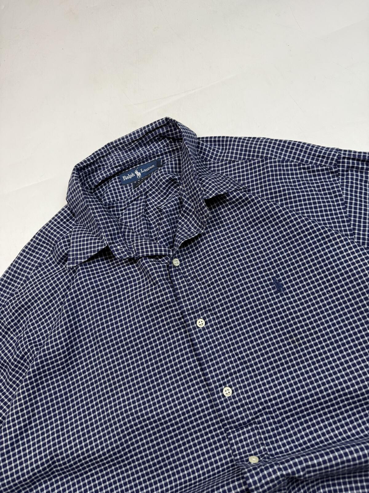 Vintage 90s Polo Ralph Lauren checkered button up shirt (XXL)
