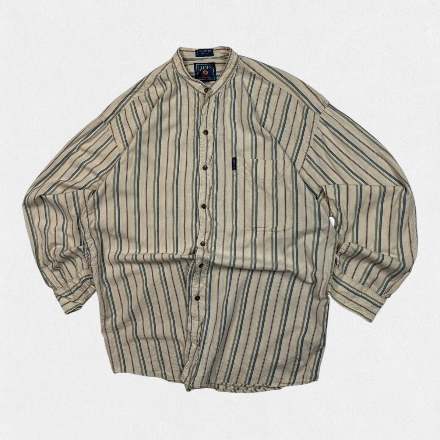 Vintage 90s Chaps Ralph Lauren striped button up shirt (L)