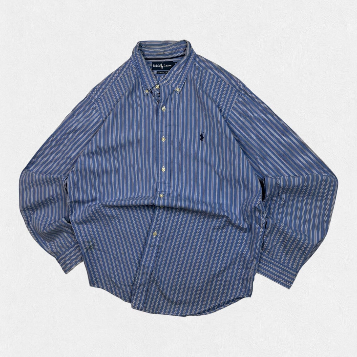 Vintage Polo Ralph Lauren striped button up shirt (L)