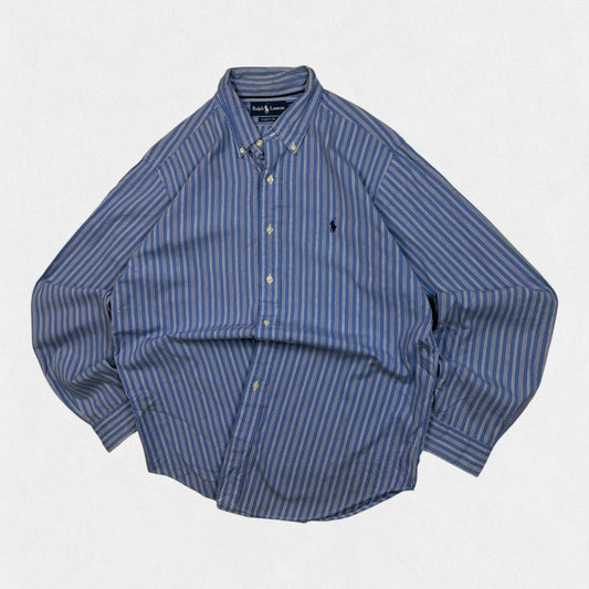 Vintage Polo Ralph Lauren striped button up shirt (L)