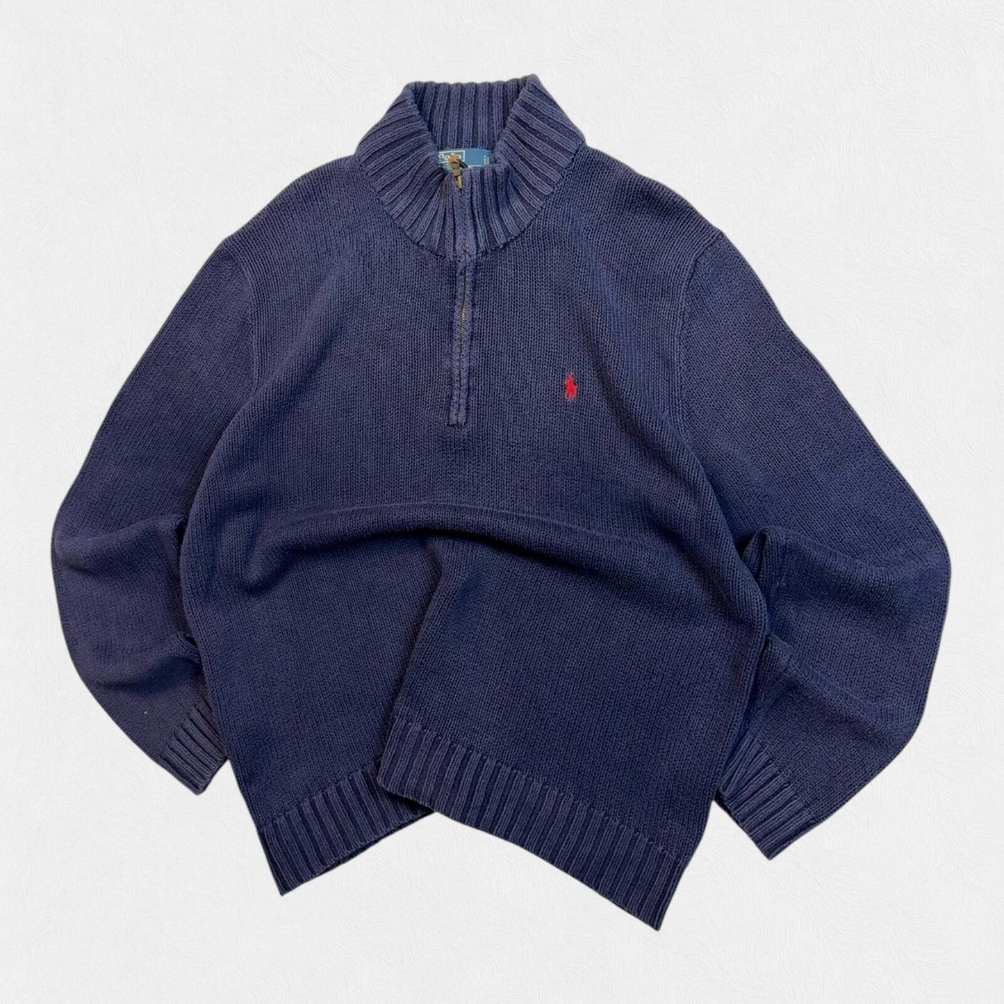 Vintage Polo Ralph Lauren quarter zip knit sweater (XXL)