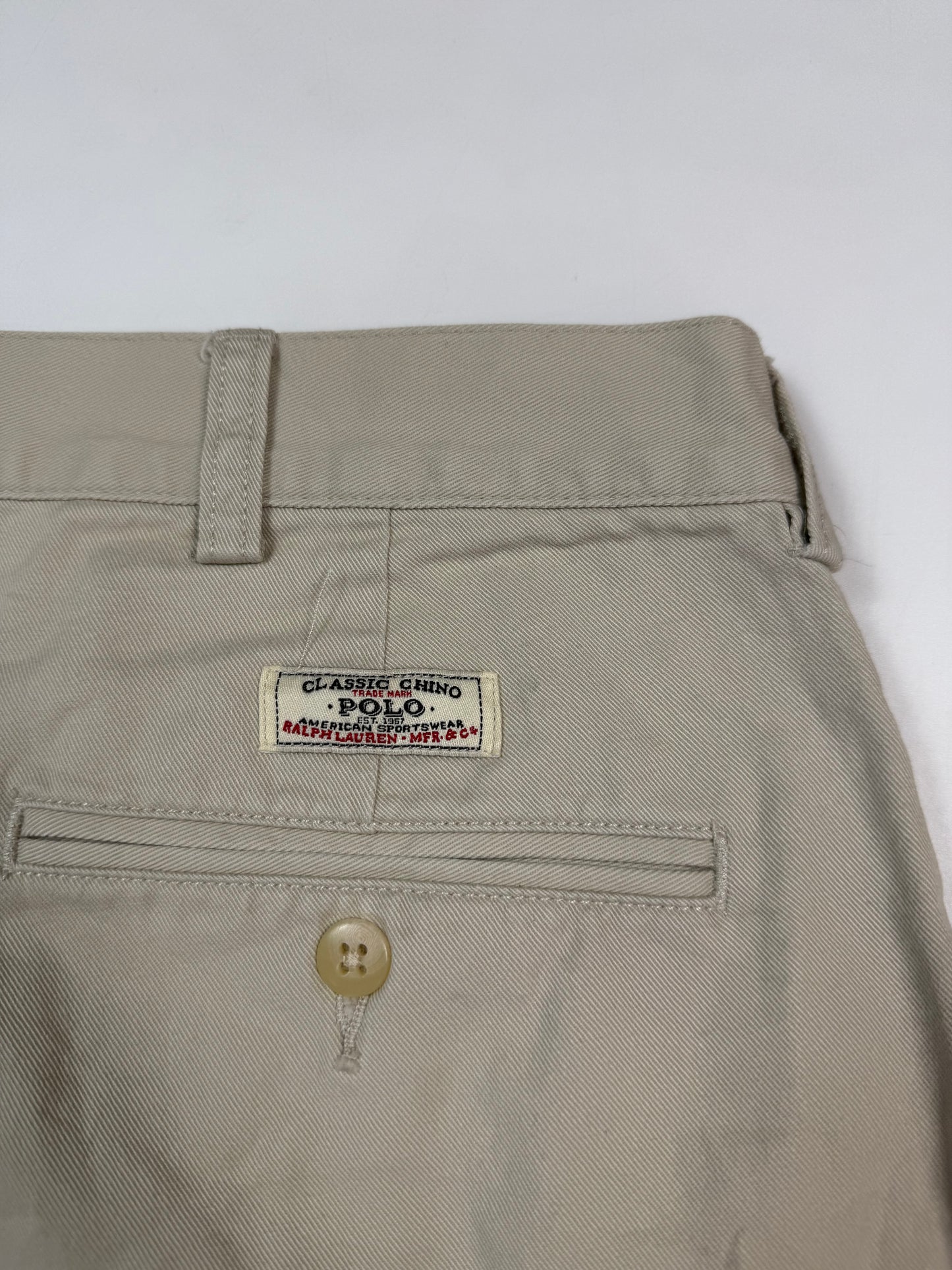 Vintage Polo Ralph Lauren baggy chino shorts (W34)