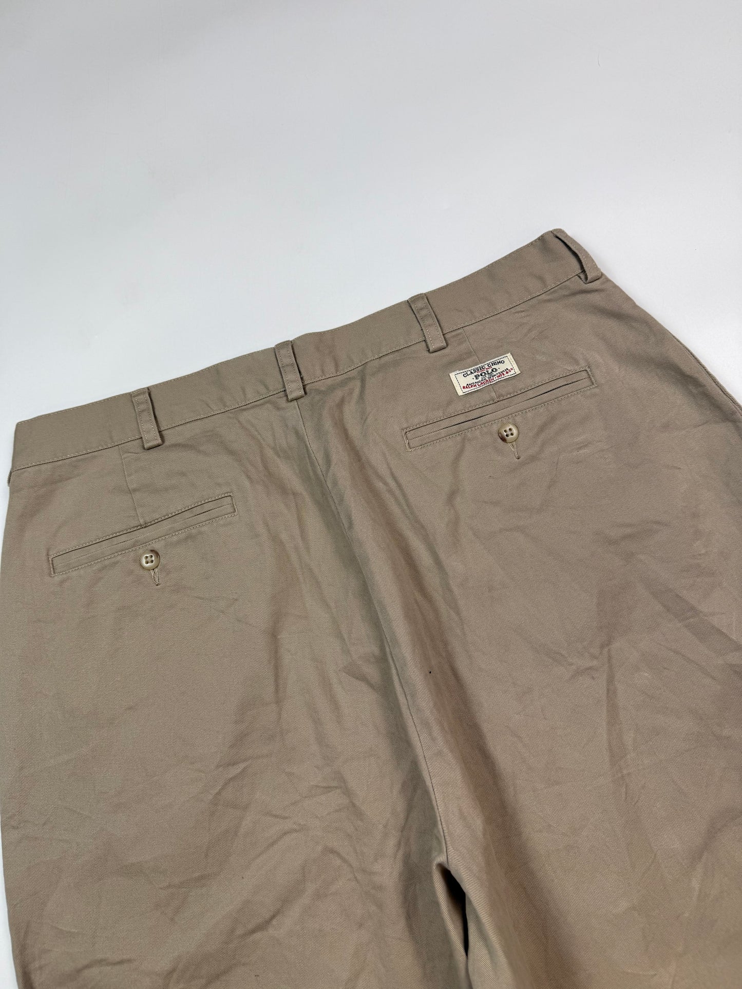 Vintage Polo Ralph Lauren baggy chino shorts (W34)