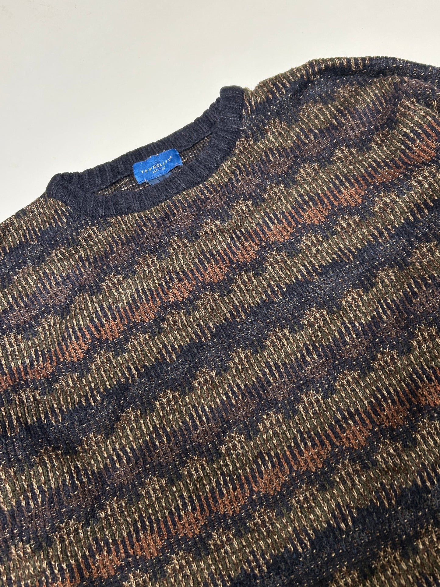 Vintage Towncraft grandad knit sweater (XXL)